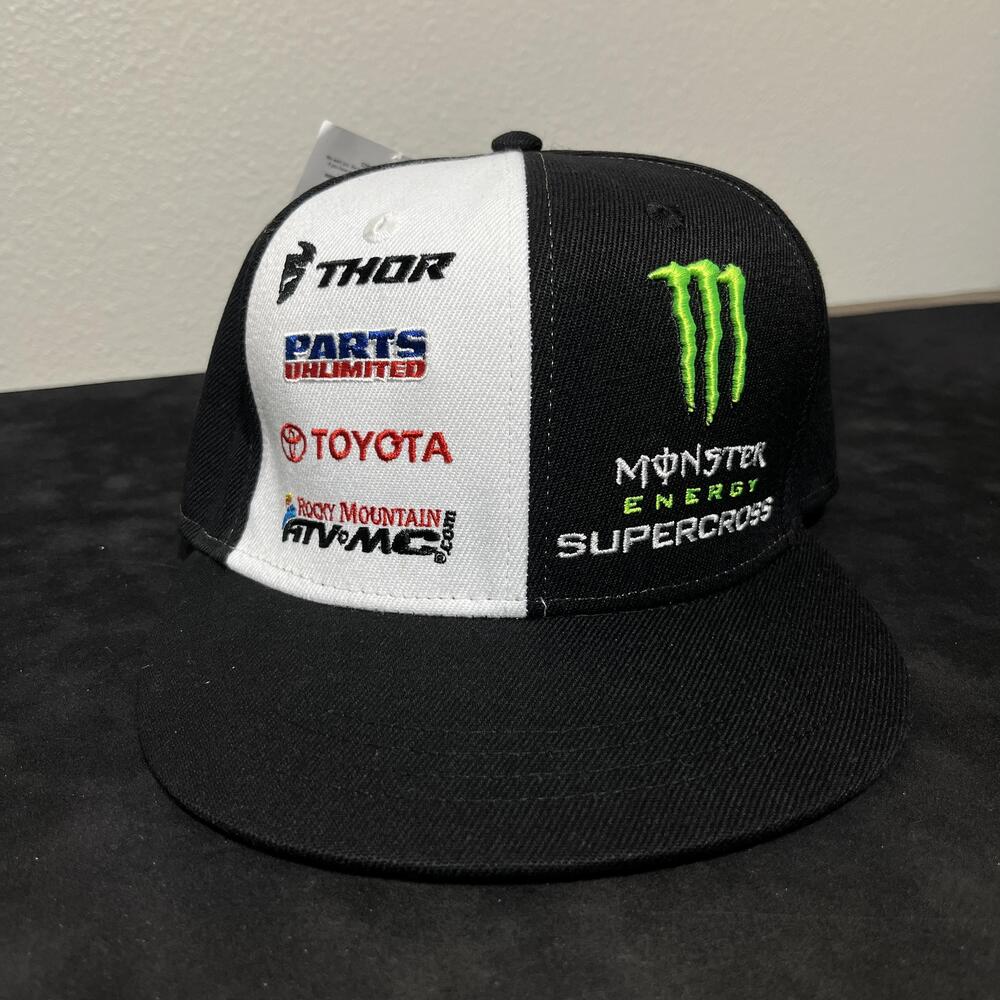 Monster Energy Motocross Supercross Hat Travis Pastrana Bam Jackass Snapback AMA
